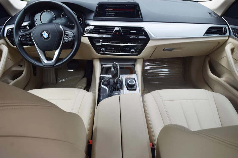 White BMW 520i 2020 for rent in Dubai 3